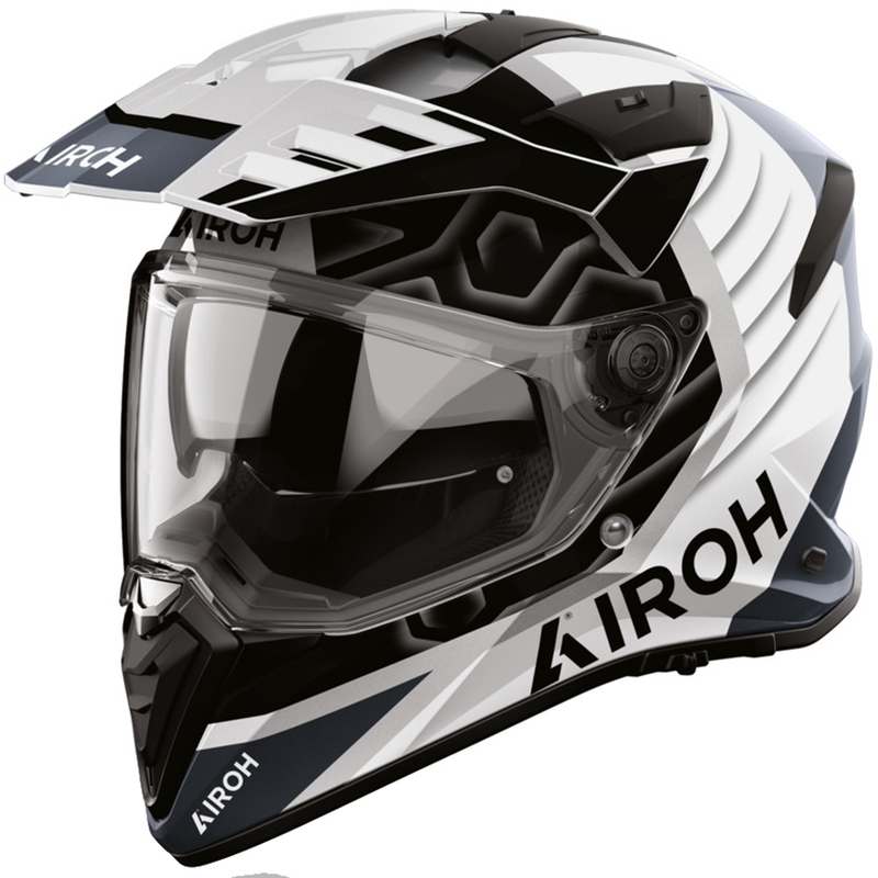 Enduro motocikla ķivere Airoh BADX-X Cube pelēka