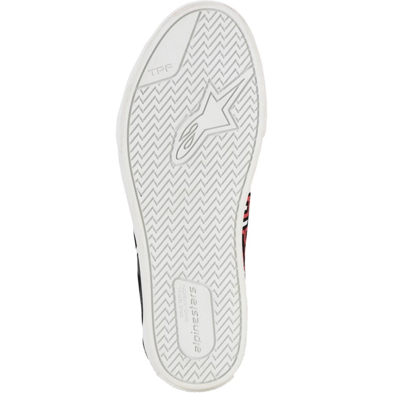 Alpinestars Ride-63 Canvas FQ20 motocikla zābaki melni-balti-sarkani