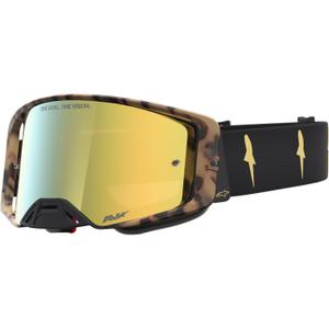 Alpinestars Supertech ierobežotā izdevuma Zona motokrosa brilles melni brūnas ar spoguļzelta plexiglasu