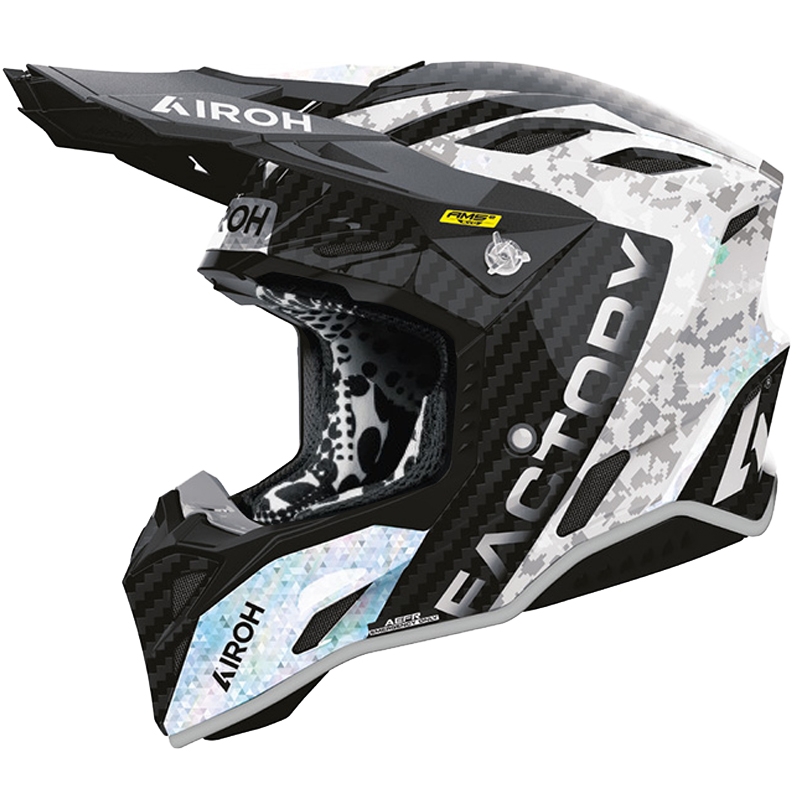 Airoh Aviator Factory Bitmap Carbon motokrosa ķivere, pelēka