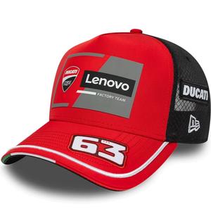 Ducati New Era Lenovo Bagnaia 63 vāciņš melnsarkans