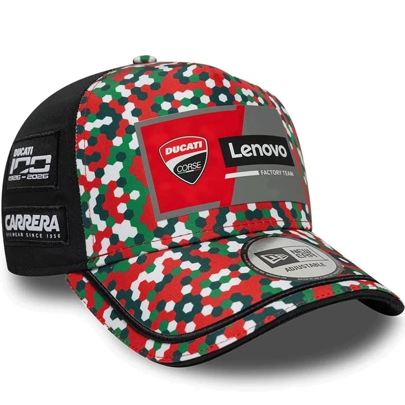Ducati New Era Lenovo Mugello vāciņš melns-sarkans-daudzkrāsains