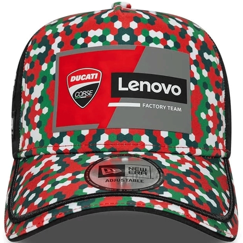 Ducati New Era Lenovo Mugello vāciņš melns-sarkans-daudzkrāsains