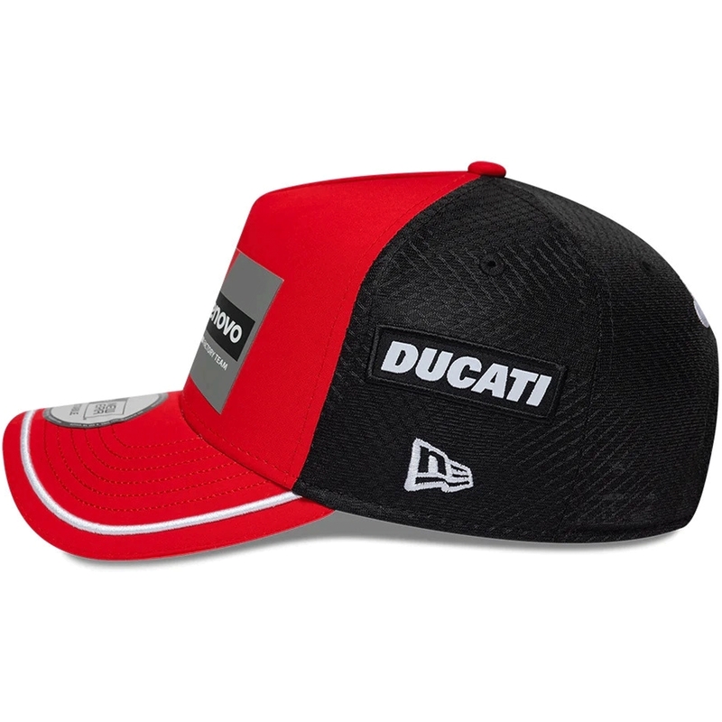 Ducati New Era Lenovo cepure melni sarkana