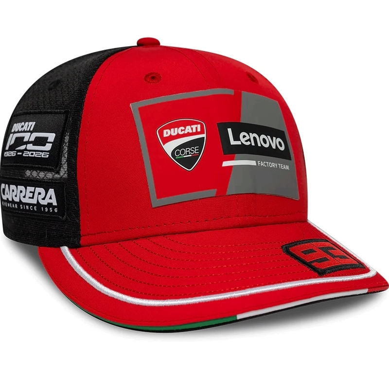 Ducati New Era Lenovo Marquez 93 cepure melna-sarkana