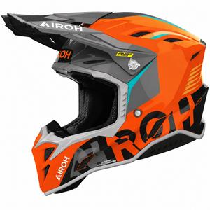 Motokrosa motocikla ķivere Airoh Aviator Factory Blame oranža