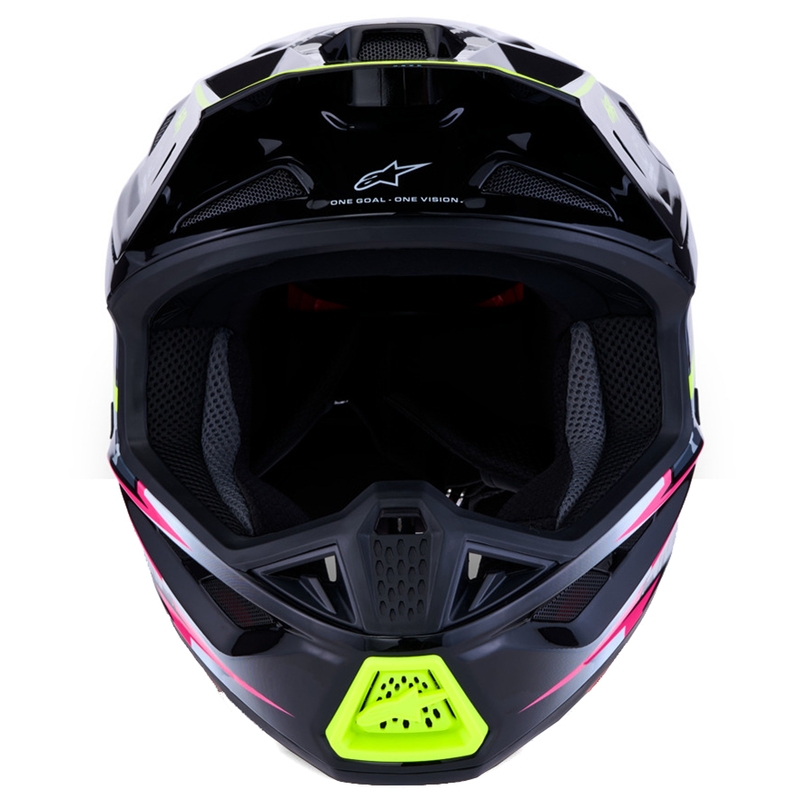 Alpinestars Supertech S-M7 Blaster motocikla krosa ķivere pelēka-fluorescēti dzeltena