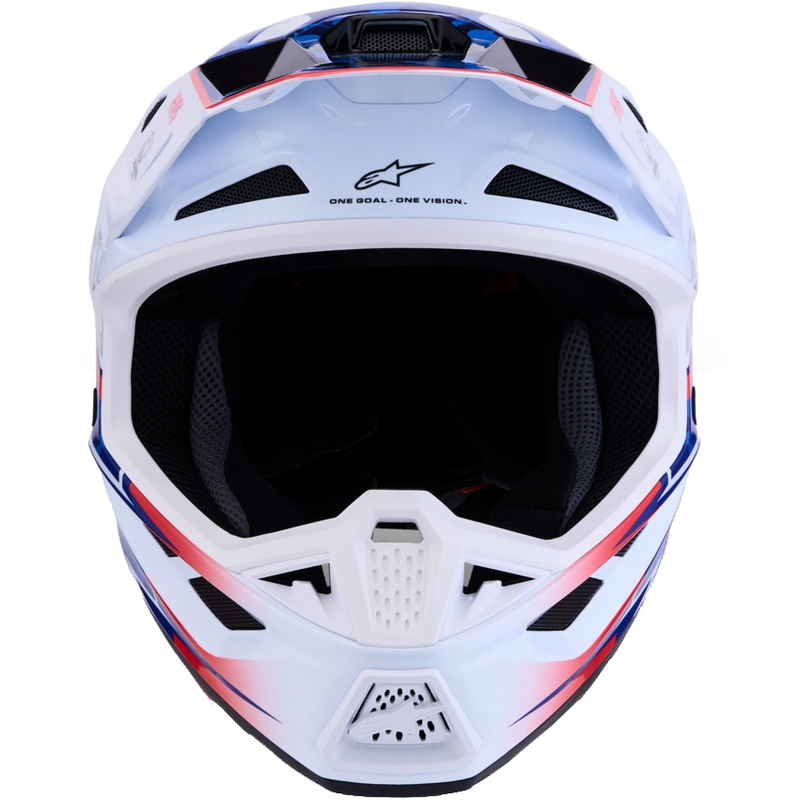 Alpinestars Supertech S-M7 Blaster balti zila motokrosa ķivere