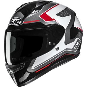 Pilna motocikla ķivere HJC C10 Cric MC1 melna-balta-sarkana