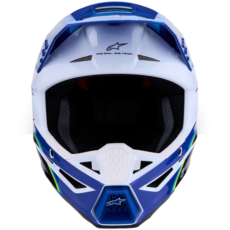 Alpinestars S-M3 Falcon motocikla motokrosa ķivere zila-balta-melna