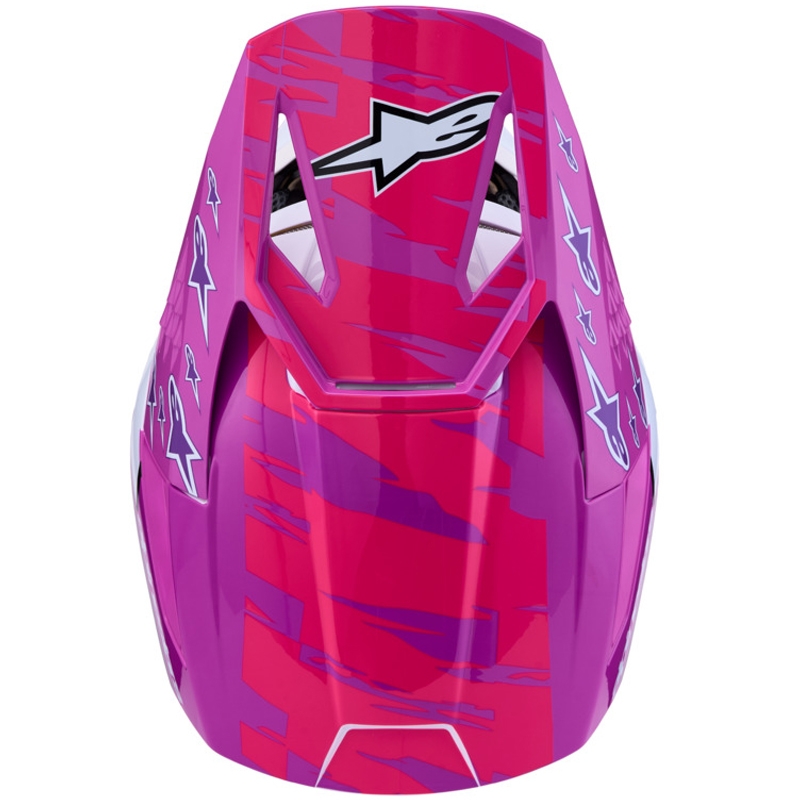 Alpinestars S-M3 Falcon bērnu motokrosa ķivere violeti balta melna