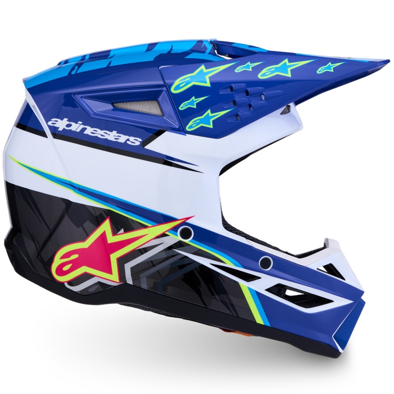 Alpinestars S-M3 Falcon bērnu motokrosa ķivere zila-balta-melna