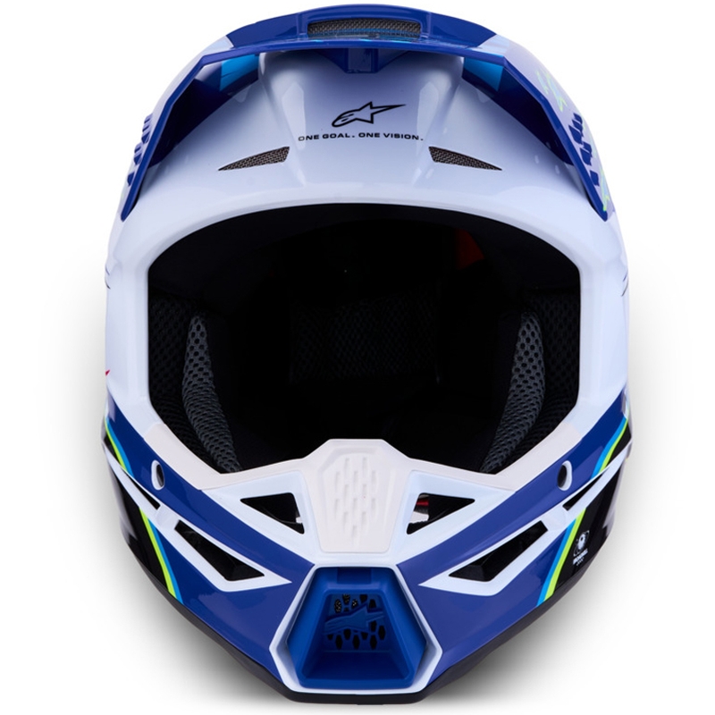 Alpinestars S-M3 Falcon bērnu motokrosa ķivere zila-balta-melna