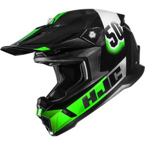 Motokrosa ķivere HJC C50 Dash MC4 melna-zaļa-balta