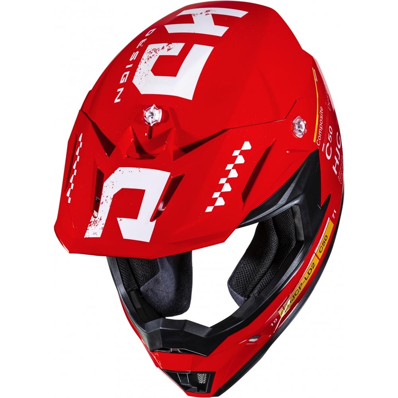 HJC C50 Tagg MC1 motokrosa ķivere sarkana