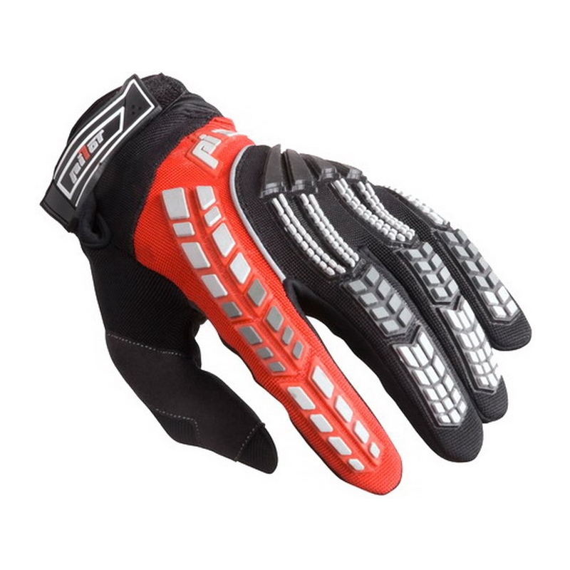 Bērnu mx cimdi motociklam Pilot black/red