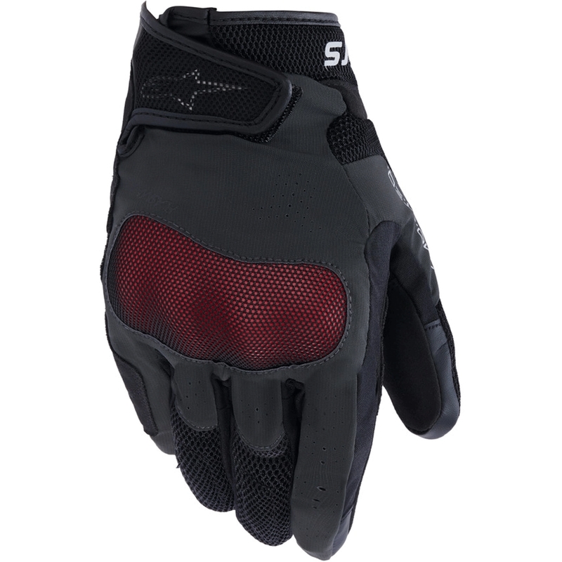 Alpinestars Mogress Airflow motocikla cimdi antracīta-melni