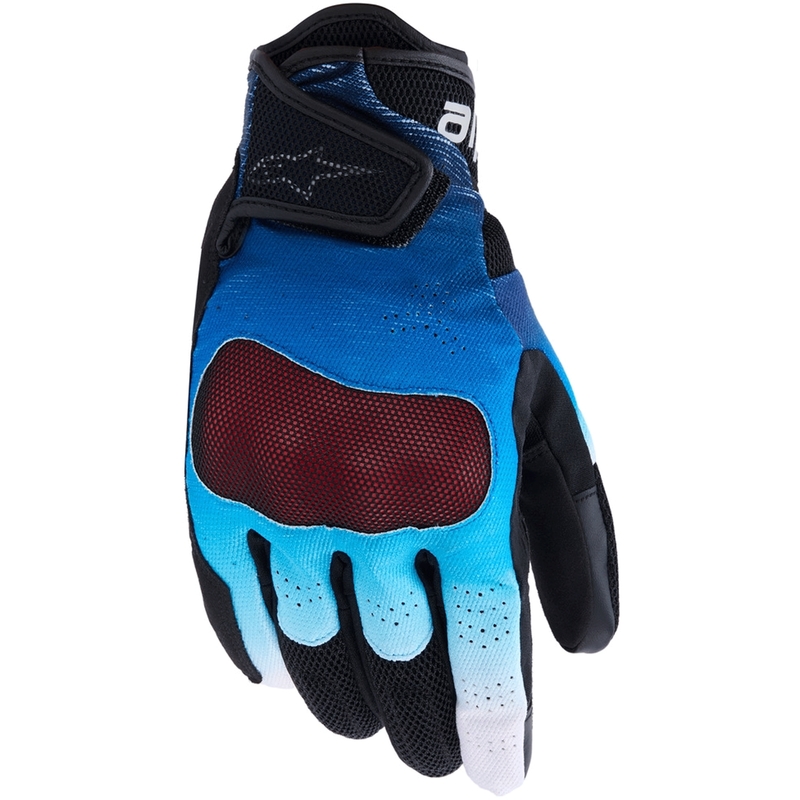 Alpinestars Mogress Airflow motocikla cimdi zili-melni-balti