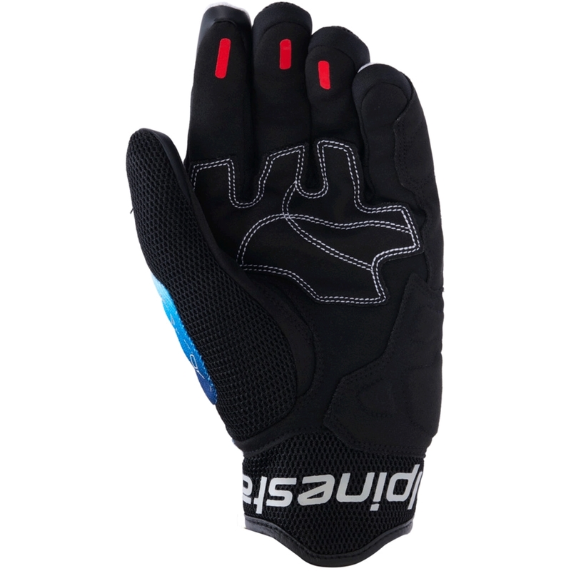 Alpinestars Mogress Airflow motocikla cimdi zili-melni-balti
