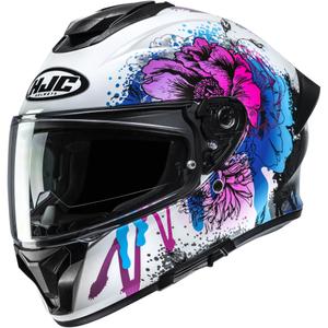Pilna motocikla ķivere HJC C71 Roko MC28, balta