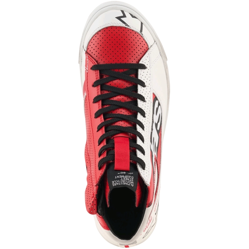 Alpinestars Stated Flair motociklu zābaki balti-sarkani