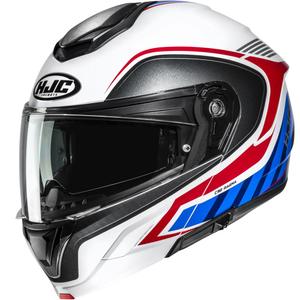 Atverama motocikla ķivere HJC C92 Ragna MC21 balta-sarkana-zila