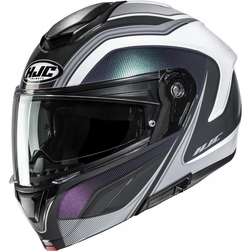 Atverama motocikla ķivere HJC C92 Sirius MC10 melna-balta
