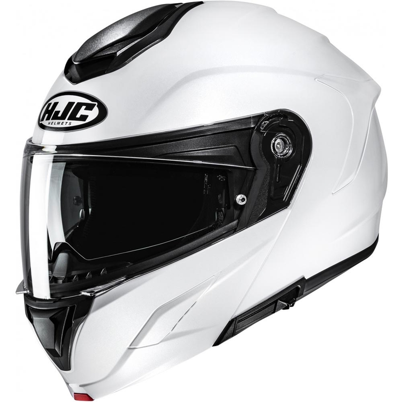 Atverama motocikla ķivere HJC C92 Solid pērļu balta