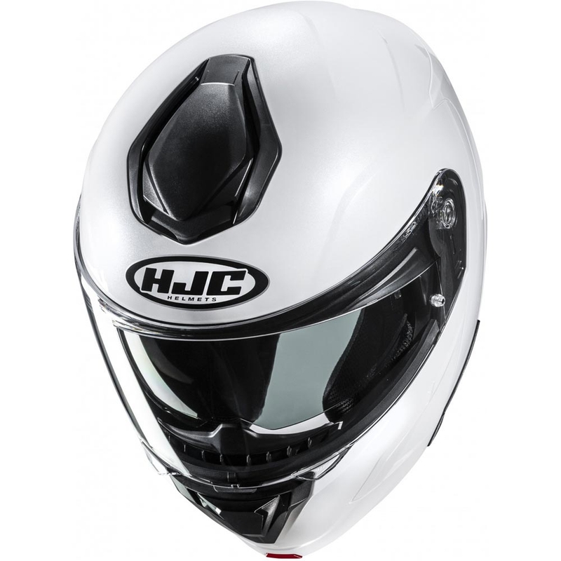 Atverama motocikla ķivere HJC C92 Solid pērļu balta