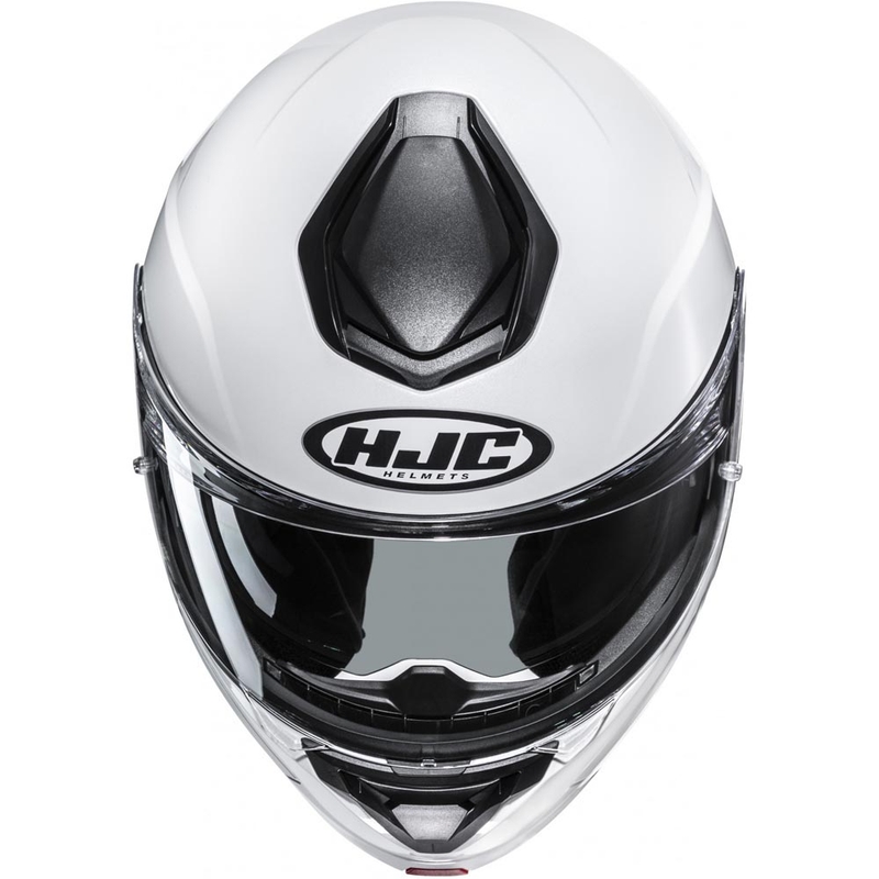 Atverama motocikla ķivere HJC C92 Solid pērļu balta