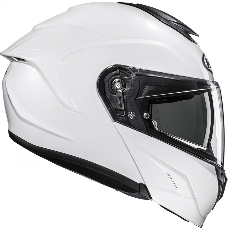 Atverama motocikla ķivere HJC C92 Solid pērļu balta