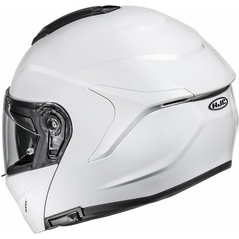 Atverama motocikla ķivere HJC C92 Solid pērļu balta