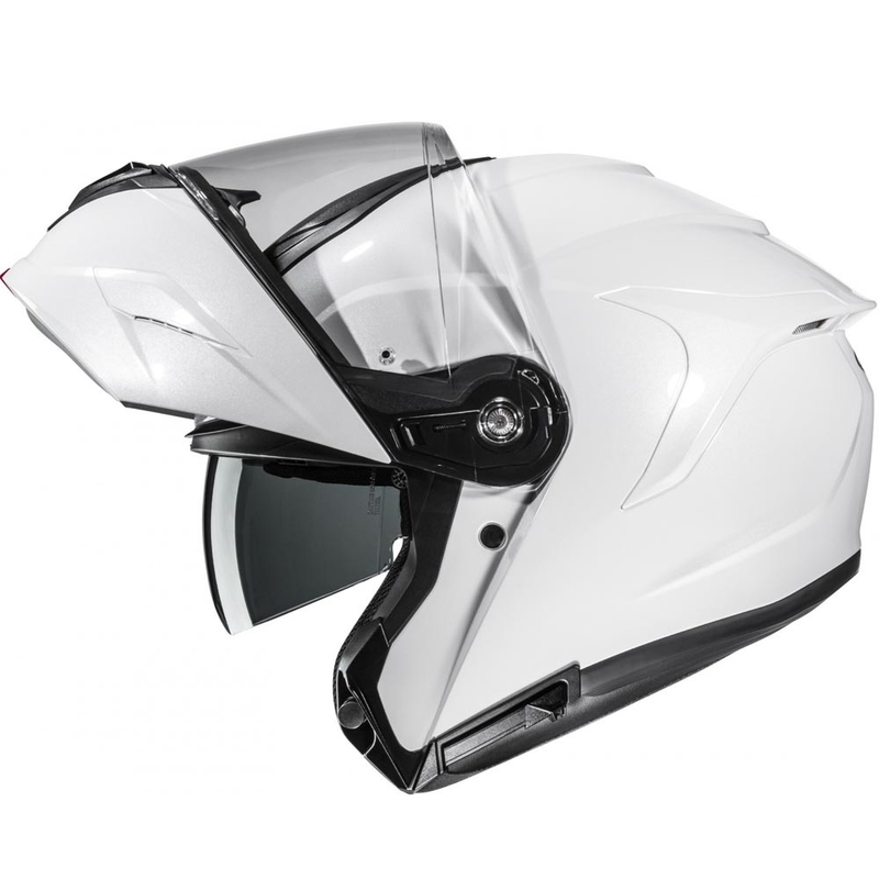 Atverama motocikla ķivere HJC C92 Solid pērļu balta