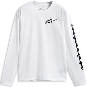 Alpinestars Trackside CSF krekls ar garām piedurknēm, balts-melns