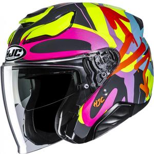 Atvērtā motocikla ķivere HJC F31 Sora MC38 melna
