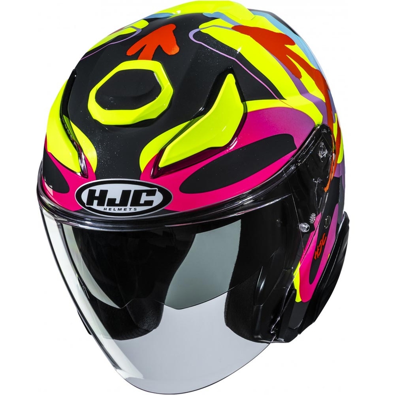 Atvērtā motocikla ķivere HJC F31 Sora MC38 melna