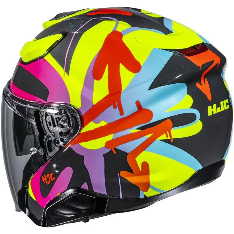 Atvērtā motocikla ķivere HJC F31 Sora MC38 melna