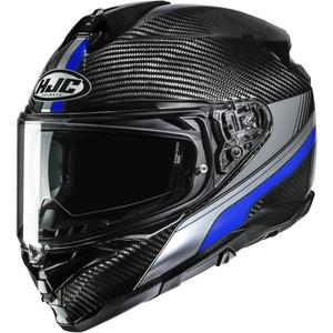 HJC F72 Carbon Eos MC2 motocikla ķivere, melna-zila