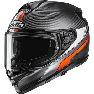 Pilna motocikla ķivere HJC F72 Carbon Eos MC6HSF melna-oranža