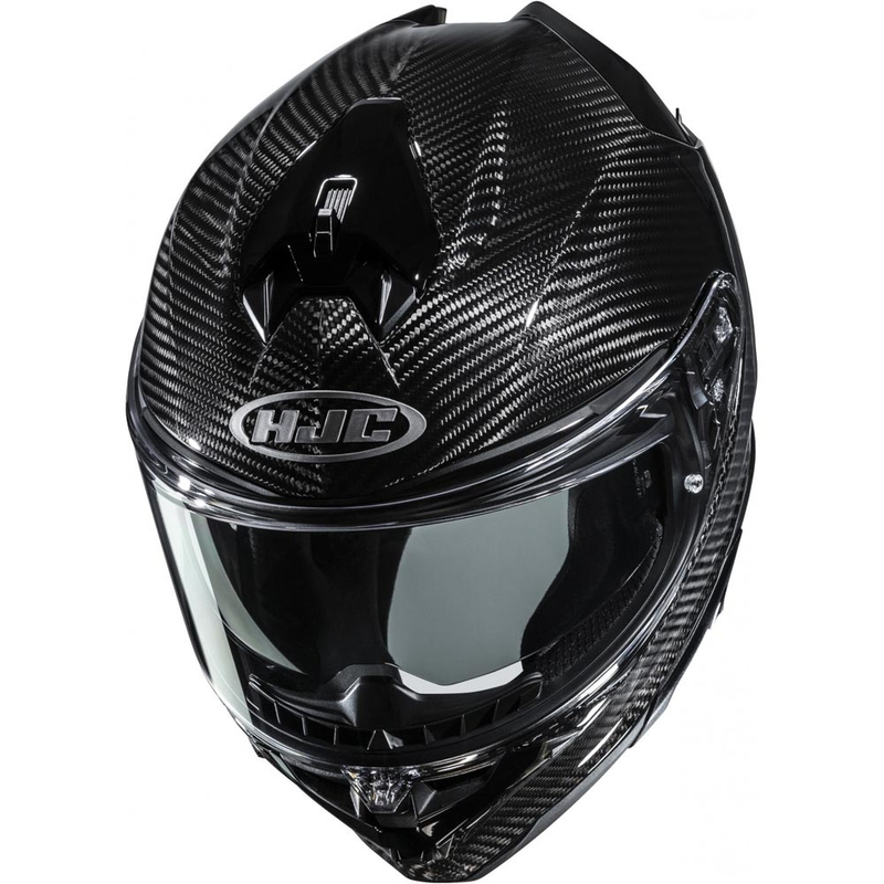 Pilna izmēra motocikla ķivere HJC F72 Carbon Solid melna