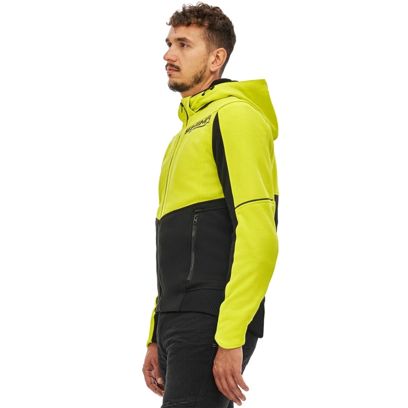 Motocikla jaka ar kapuci Shima Daybreaker black-fluo yellow