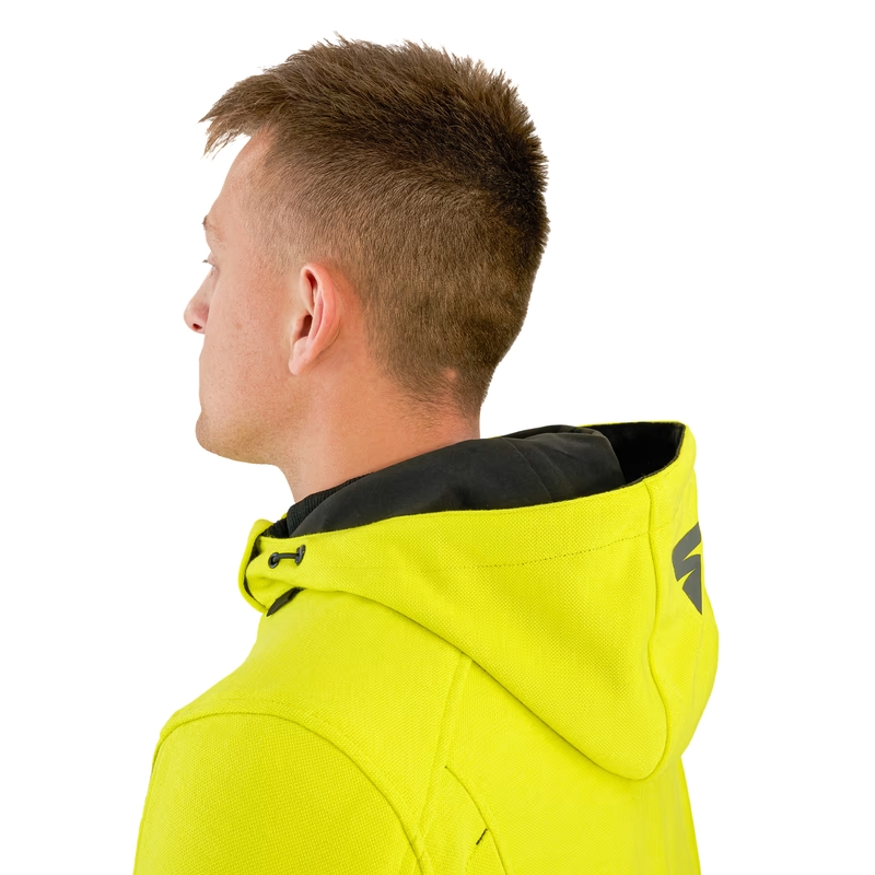 Motocikla jaka ar kapuci Shima Daybreaker black-fluo yellow