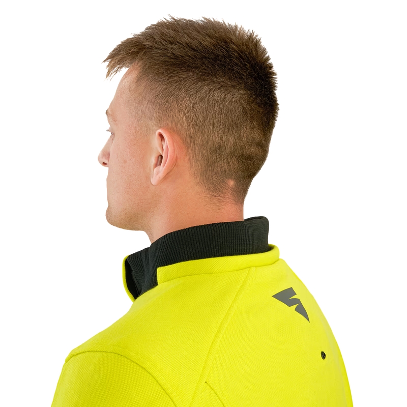 Motocikla jaka ar kapuci Shima Daybreaker black-fluo yellow