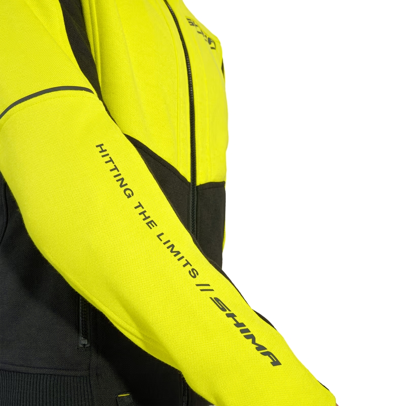 Motocikla jaka ar kapuci Shima Daybreaker black-fluo yellow