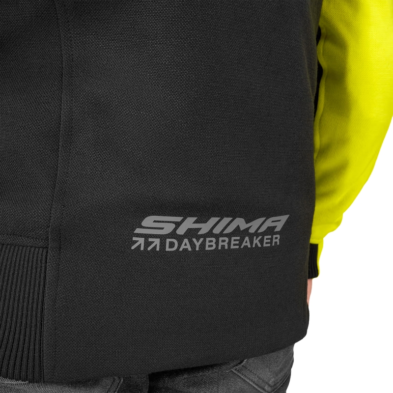 Motocikla jaka ar kapuci Shima Daybreaker black-fluo yellow