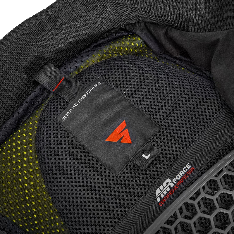 Motocikla jaka ar kapuci Shima Daybreaker black-fluo yellow