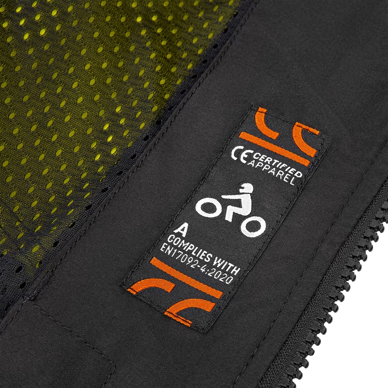 Motocikla jaka ar kapuci Shima Daybreaker black-fluo yellow