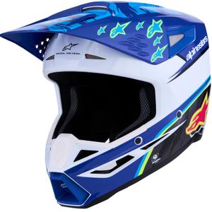 Alpinestars S-M3 Falcon bērnu motokrosa ķivere zila-balta-melna