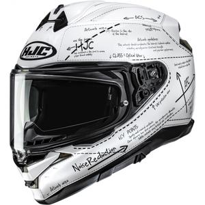 HJC F72 Odyssea MC10 motocikla ķivere, balta-melna