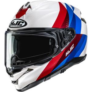 Pilna motocikla ķivere HJC F72 Racero MC21 balta-sarkana-zila
